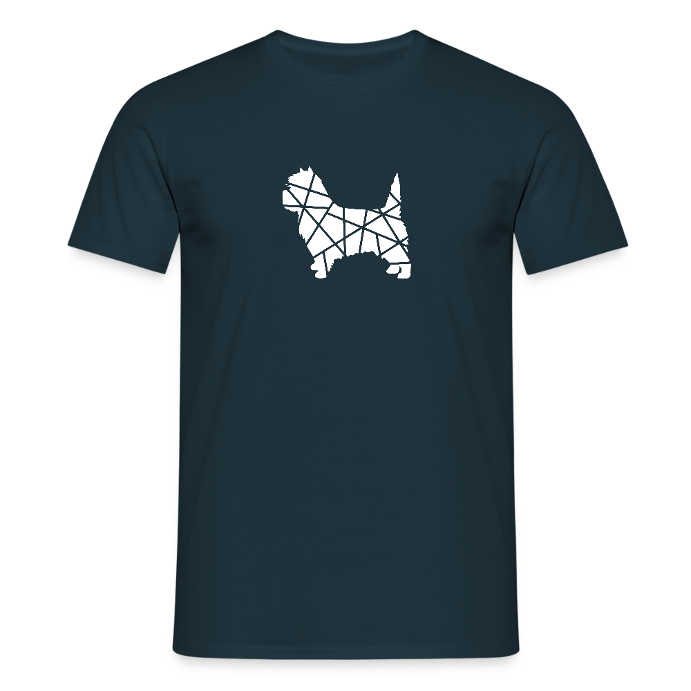 Cairn Terrier geometrisch | Männer T-Shirt - Navy
