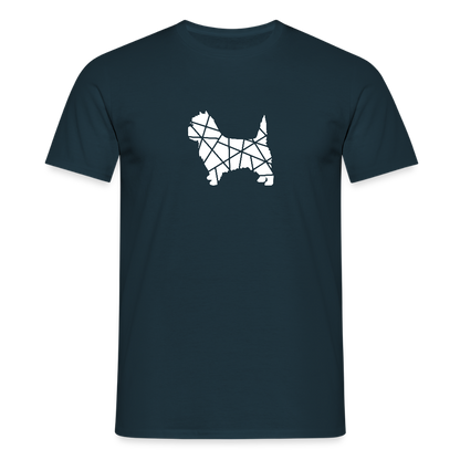 Cairn Terrier geometrisch | Männer T-Shirt - Navy