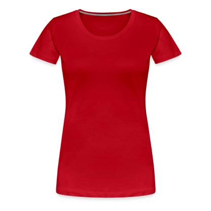 Border Terrier Agility Alma | Women’s Premium T-Shirt - Rot
