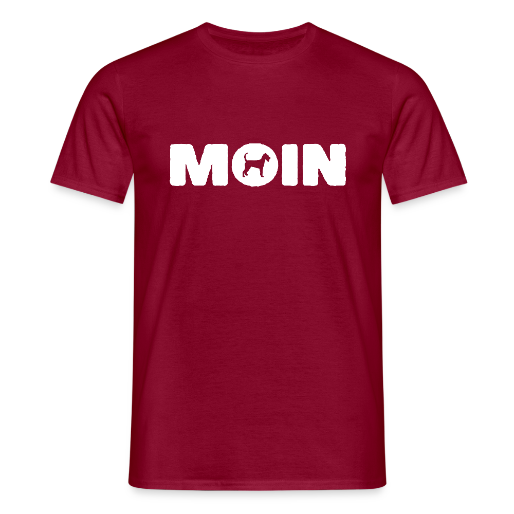 Irish Terrier - Moin | Männer T-Shirt - Ziegelrot