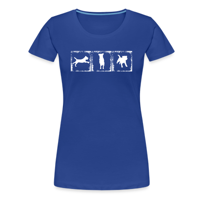 Women’s Premium T-Shirt - Border Terrier in action - Königsblau