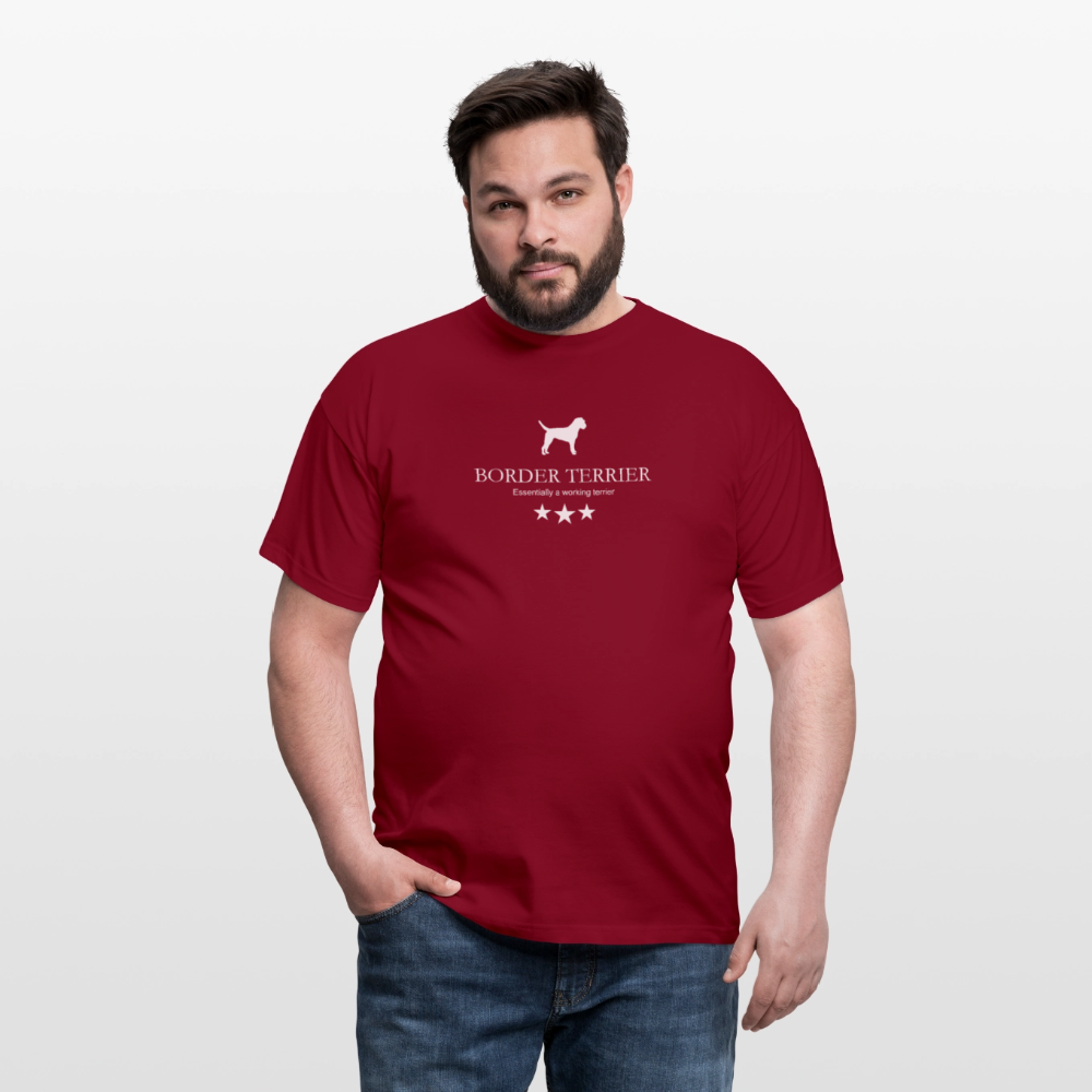 Border Terrier - Essentially a working terrier... | Männer T-Shirt - Ziegelrot