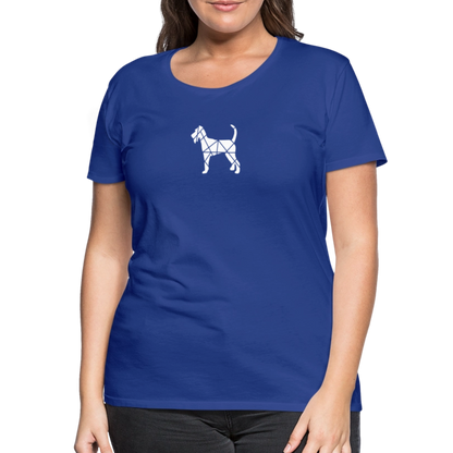 Women’s Premium T-Shirt - Irish Terrier geometrisch - Königsblau