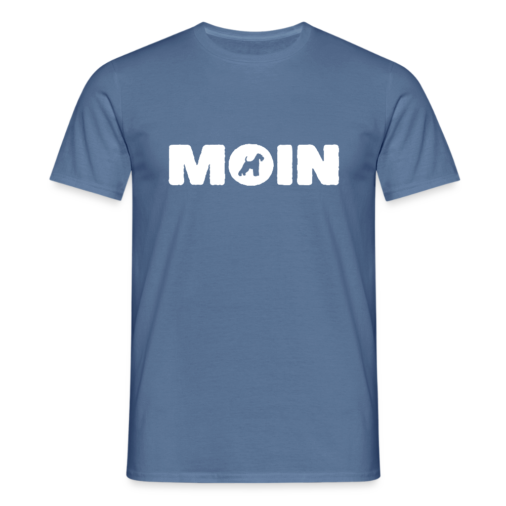 Welsh Terrier - Moin | Männer T-Shirt - Taubenblau 