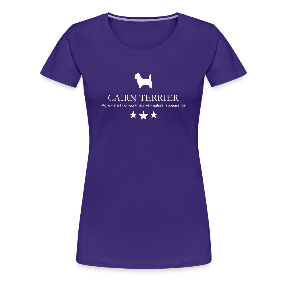 Women’s Premium T-Shirt - Cairn Terrier - Agile, alert, of workmanlinke... - Lila