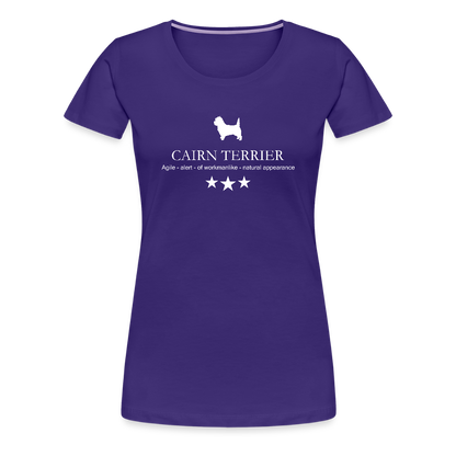 Women’s Premium T-Shirt - Cairn Terrier - Agile, alert, of workmanlinke... - Lila