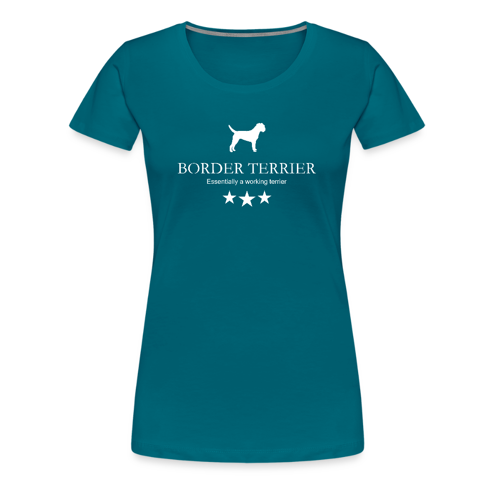Women’s Premium T-Shirt - Border Terrier - Essentially a working terrier... - Divablau