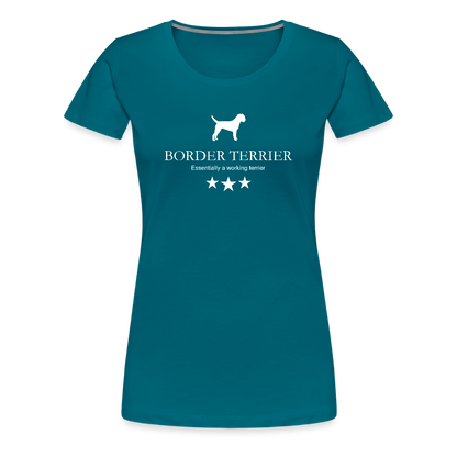 Women’s Premium T-Shirt - Border Terrier - Essentially a working terrier... - Divablau