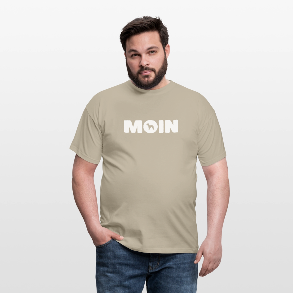 Bedlington Terrier - Moin | Männer T-Shirt - Sandbeige