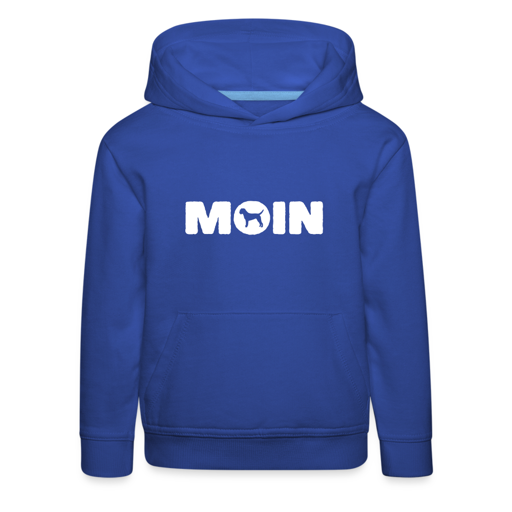 Kinder Premium Hoodie - Border Terrier - Moin - Royalblau