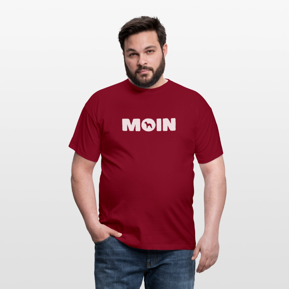 Bedlington Terrier - Moin | Männer T-Shirt - Ziegelrot