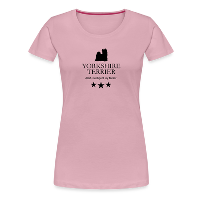 Women’s Premium T-Shirt - Yorkshire Terrier - Alert, intelligent toy terrier... - Hellrosa