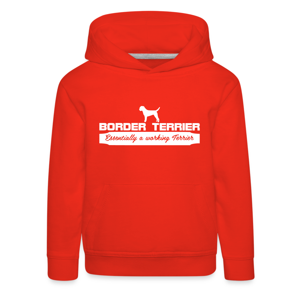 Kinder Premium Hoodie - Border Terrier - Essentially a working Terrier... - Rot