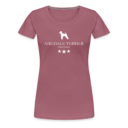 Women’s Premium T-Shirt - Airedale Terrier - King of terriers... - Malve
