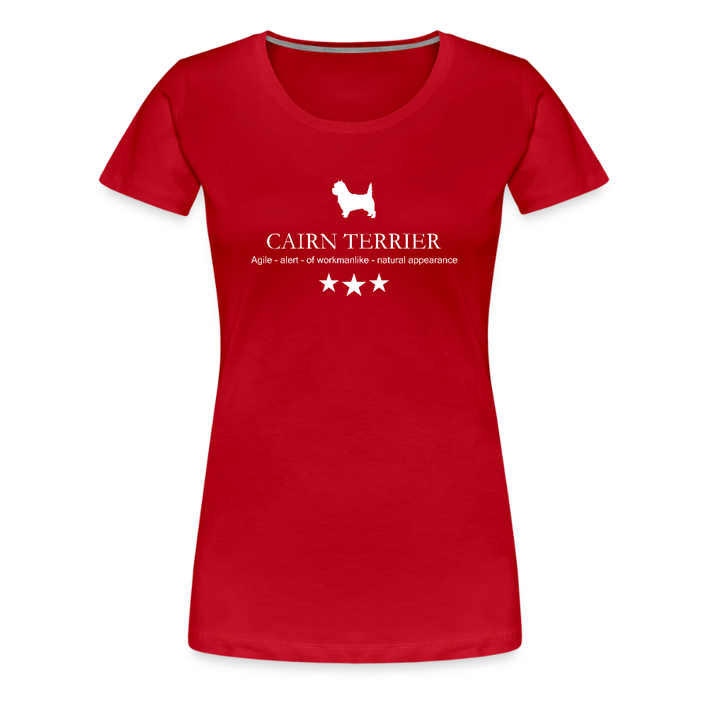 Women’s Premium T-Shirt - Cairn Terrier - Agile, alert, of workmanlinke... - Rot