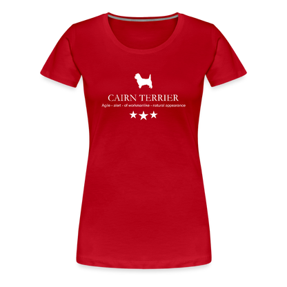 Women’s Premium T-Shirt - Cairn Terrier - Agile, alert, of workmanlinke... - Rot