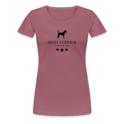 Women’s Premium T-Shirt - Irish Terrier - Active, lively, wiry... - Malve