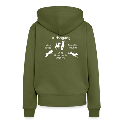 Frauen Premium Hoodie - #IRISHGANG - Khaki