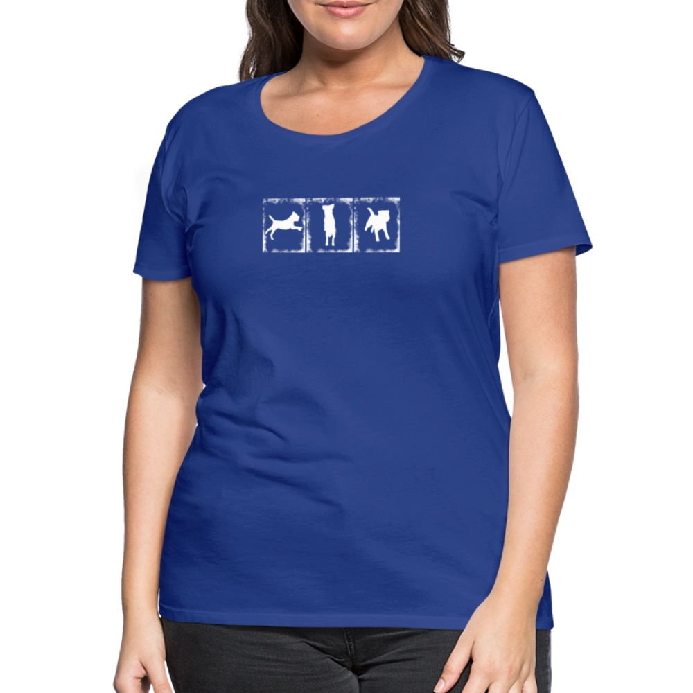 Women’s Premium T-Shirt - Border Terrier in action - Königsblau