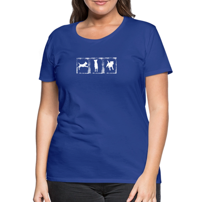 Women’s Premium T-Shirt - Border Terrier in action - Königsblau