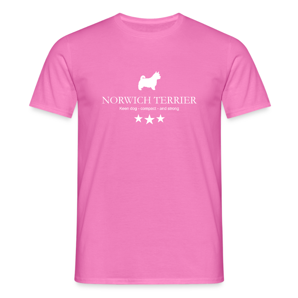 Norwich Terrier - Keen dog, compact and strong... | Männer T-Shirt - Pink