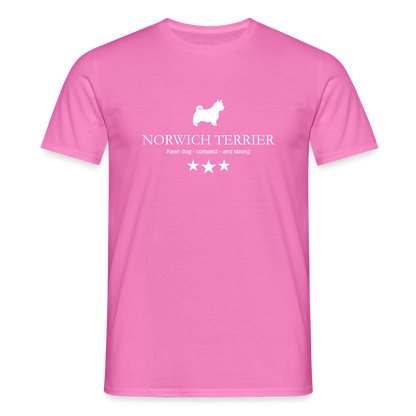 Norwich Terrier - Keen dog, compact and strong... | Männer T-Shirt - Pink