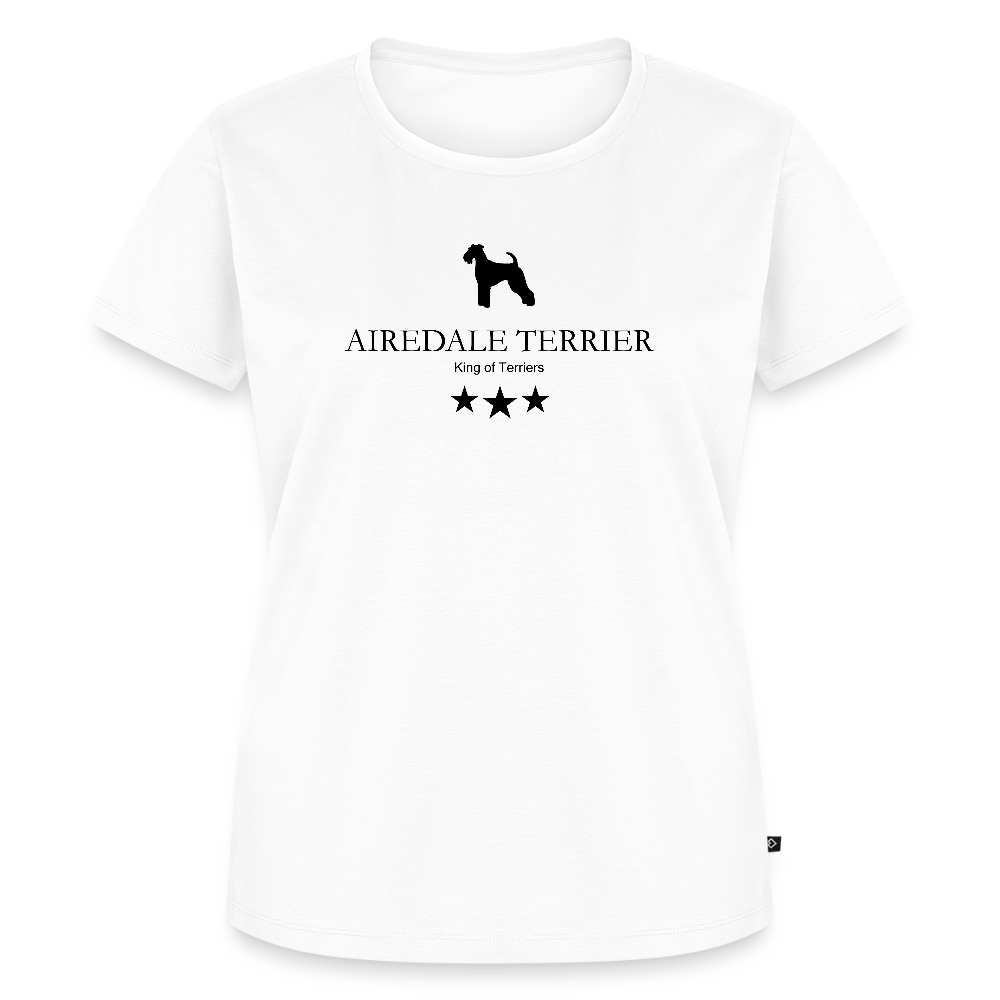 Women’s Premium T-Shirt - Airedale Terrier - King of terriers... - Weiß