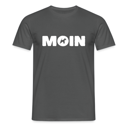 Drahthaar Foxterrier - Moin | Männer T-Shirt - Anthrazit