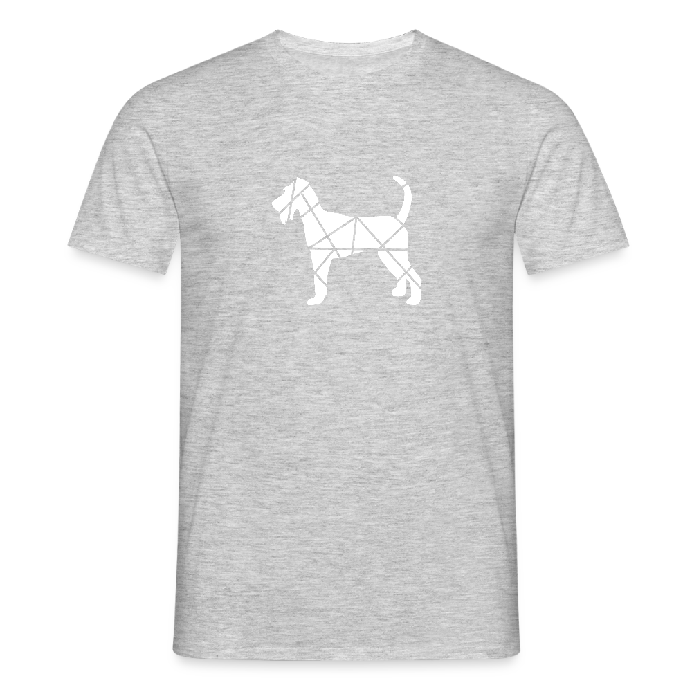 Irish Terrier geometrisch | Männer T-Shirt - Grau meliert