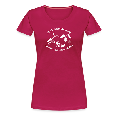 Women’s Premium T-Shirt - Cairn Terrier - Abenteuer - dunkles Pink