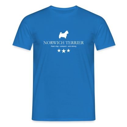 Norwich Terrier - Keen dog, compact and strong... | Männer T-Shirt - Royalblau