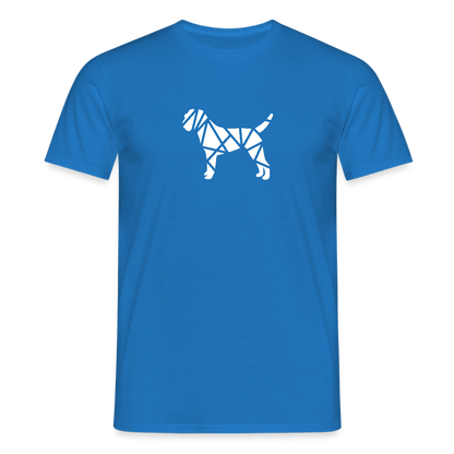 Border Terrier geometrisch | Männer T-Shirt - Royalblau