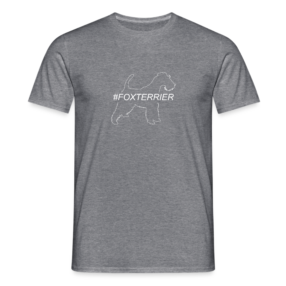 Foxterrier - Hashtag | Männer T-Shirt - Graphit meliert