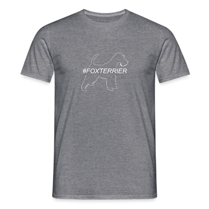 Foxterrier - Hashtag | Männer T-Shirt - Graphit meliert
