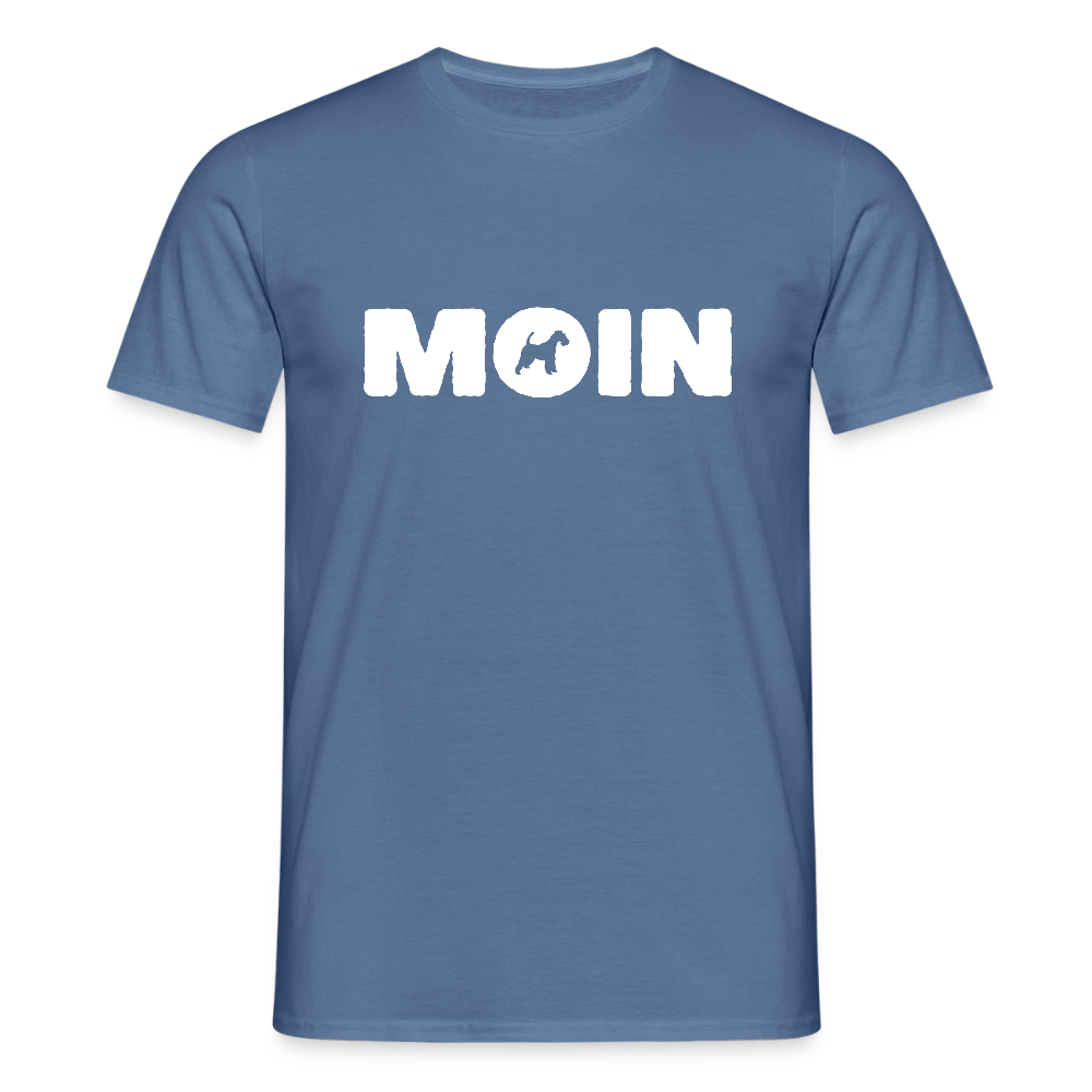Drahthaar Foxterrier - Moin | Männer T-Shirt - Taubenblau 
