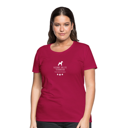 Women’s Premium T-Shirt - Kerry Blue Terrier - Terrier character throughout... - dunkles Pink