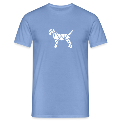 Border Terrier geometrisch | Männer T-Shirt - carolina blue