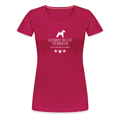 Women’s Premium T-Shirt - Kerry Blue Terrier - Terrier character throughout... - dunkles Pink