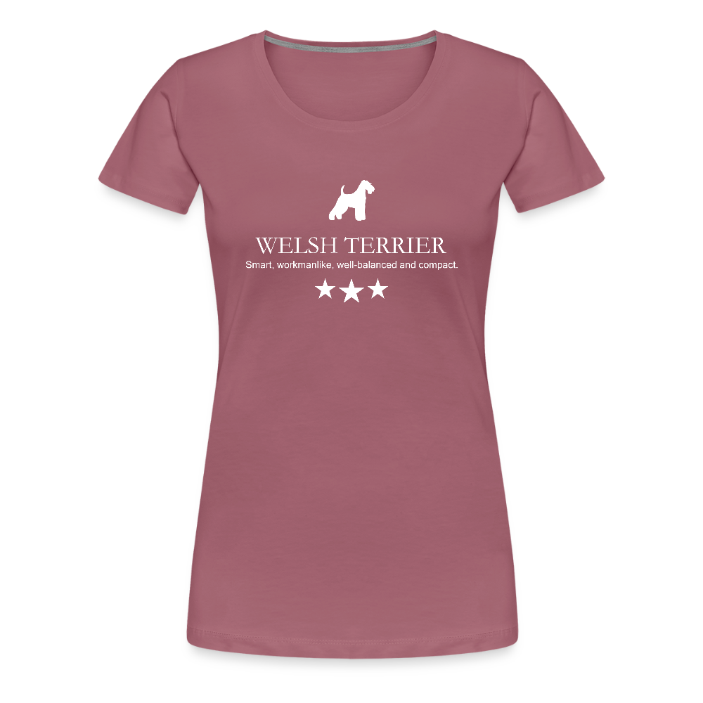 Women’s Premium T-Shirt - Welsh Terrier - Smart, workmanlike, well-balanced and compact... - Malve