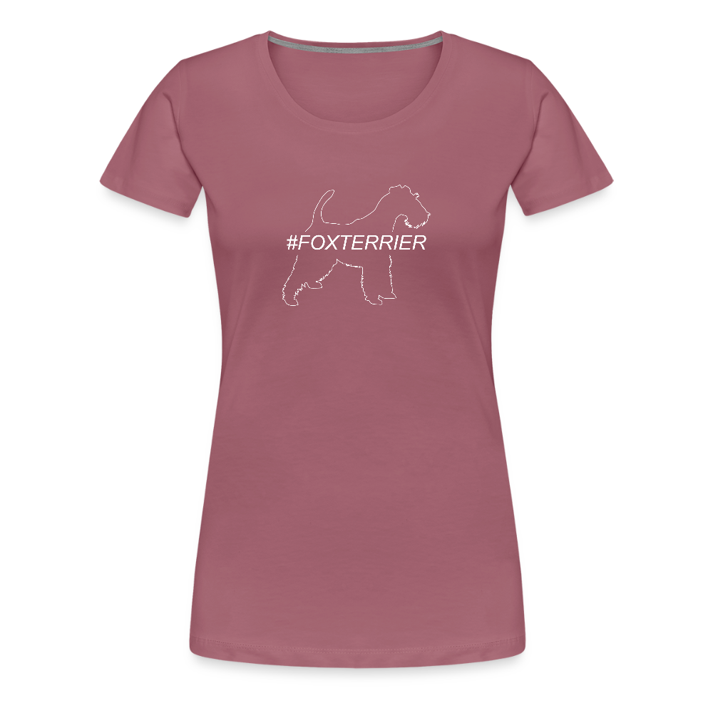 Women’s Premium T-Shirt - Foxterrier - Hashtag - Malve