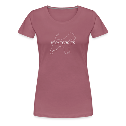 Women’s Premium T-Shirt - Foxterrier - Hashtag - Malve
