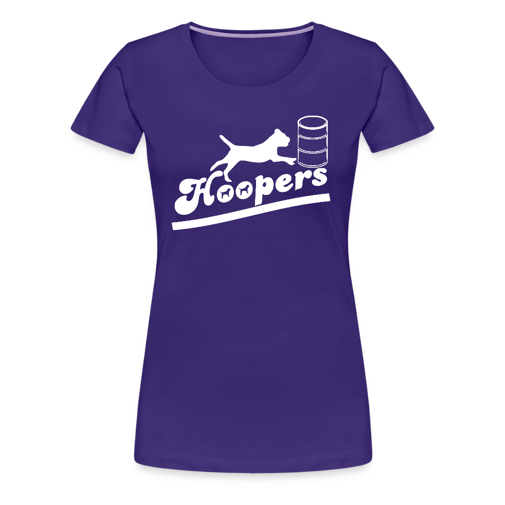 Women’s Premium T-Shirt - Hoopers mit Border Terrier - Lila