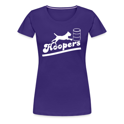 Women’s Premium T-Shirt - Hoopers mit Border Terrier - Lila