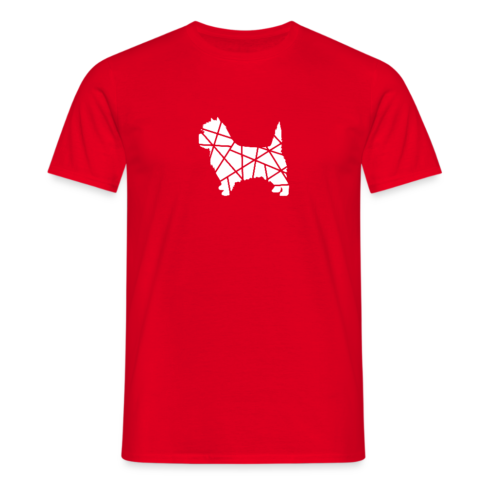 Cairn Terrier geometrisch | Männer T-Shirt - Rot