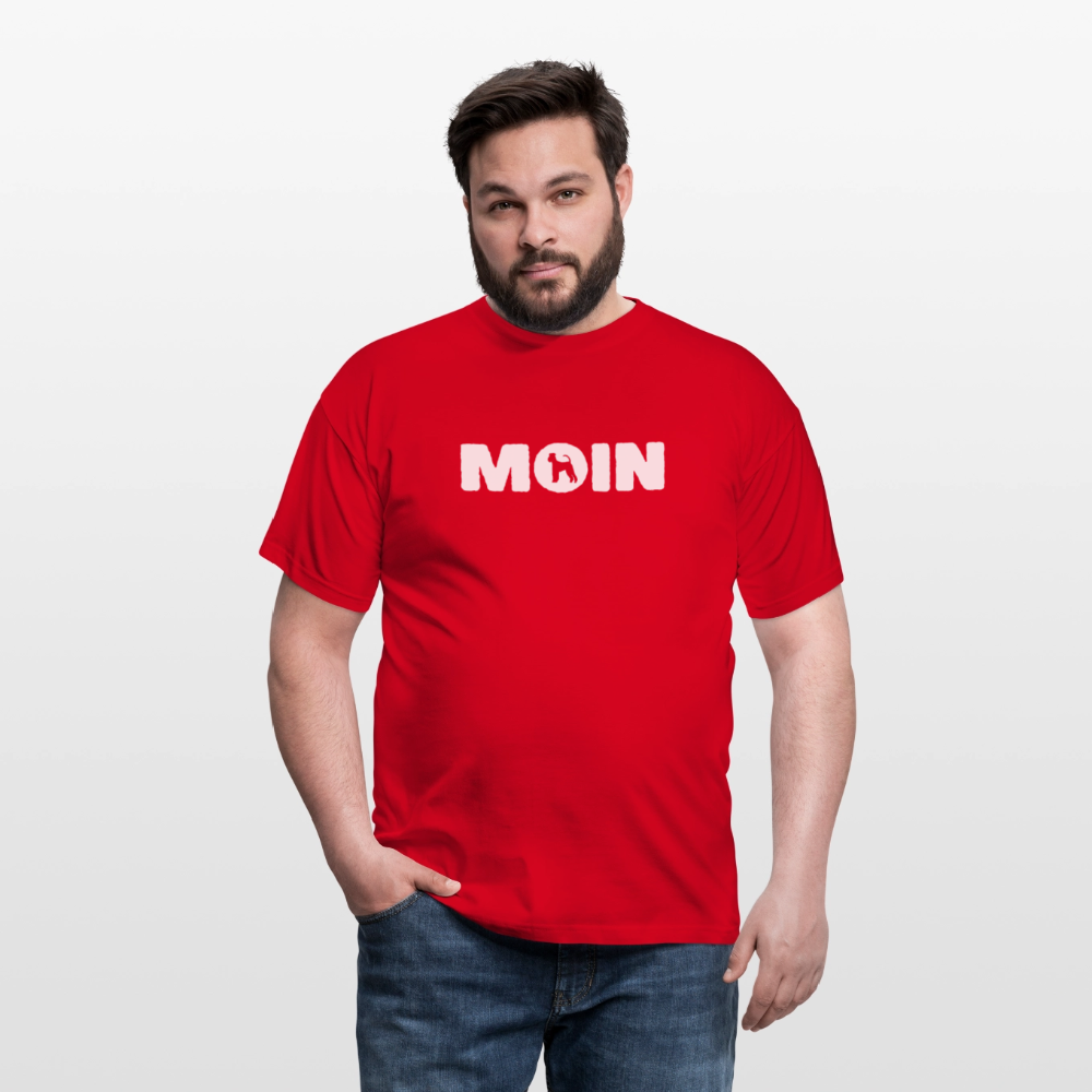 Airedale Terrier - Moin | Männer T-Shirt - Rot