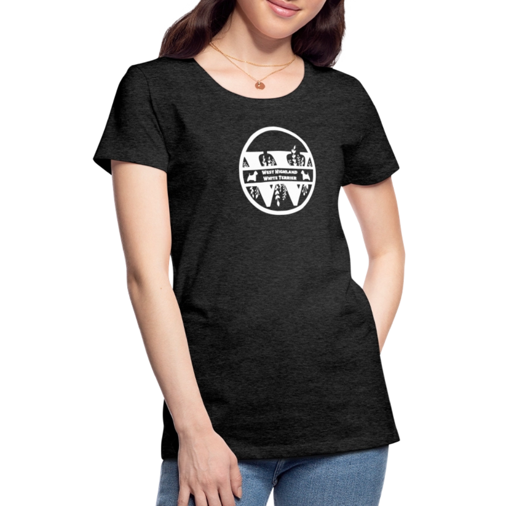 Women’s Premium T-Shirt - West Highland White Terrier - Monogramm - Anthrazit