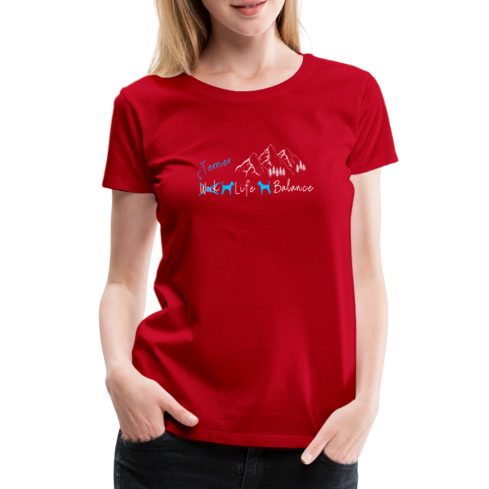 Women’s Premium T-Shirt - (Irish) Terrier Life Balance - Rot