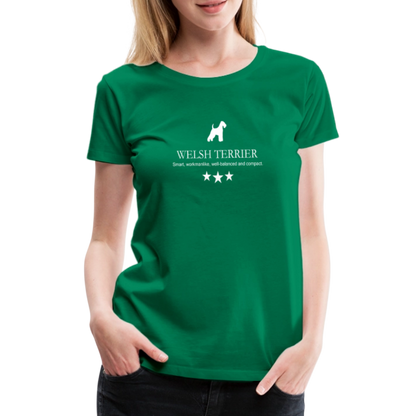 Women’s Premium T-Shirt - Welsh Terrier - Smart, workmanlike, well-balanced and compact... - Kelly Green