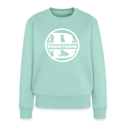 Frauen Premium Pullover - Border Terrier - Monogramm - Mint 