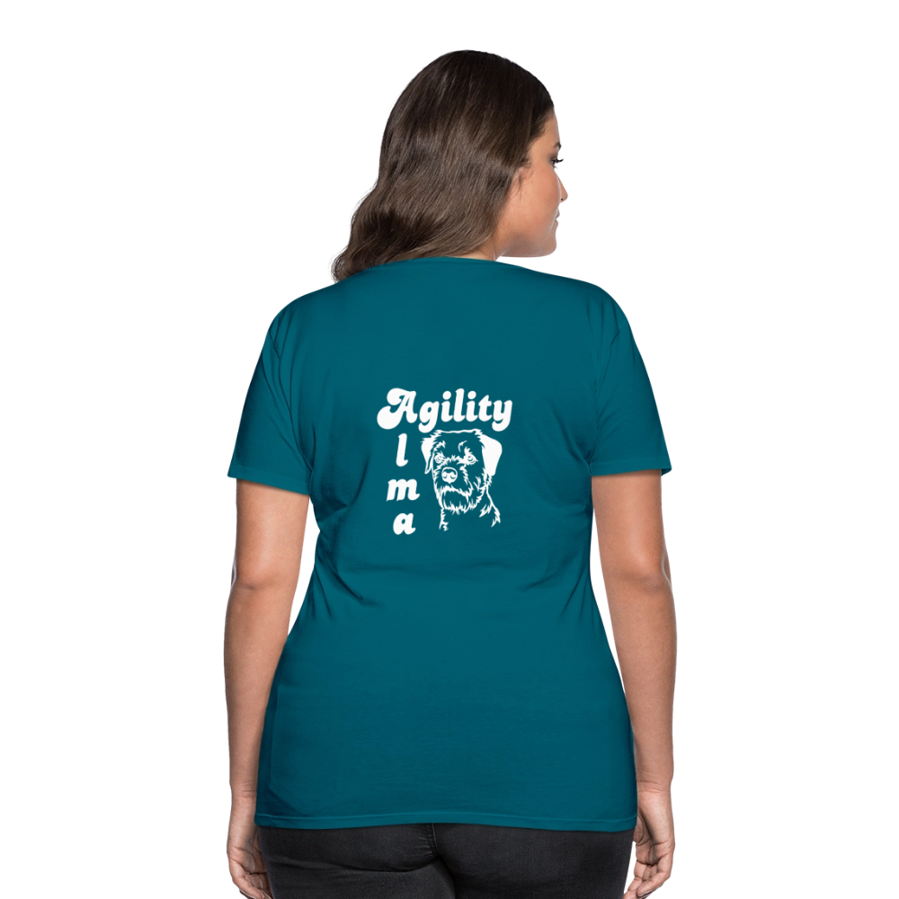 Border Terrier Agility Alma | Women’s Premium T-Shirt - Divablau